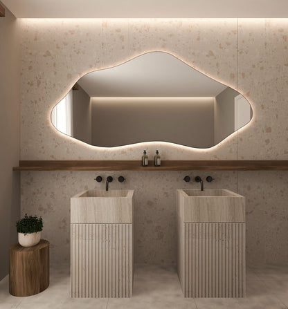 Bilbao Irregular Asymmetrical Bathroom and Bedroom Home Wall Mirror