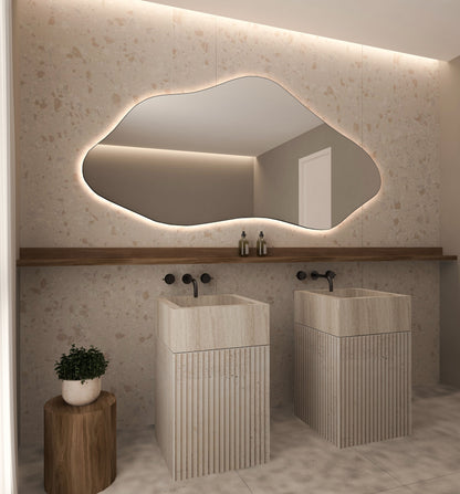 Bilbao Irregular Asymmetrical Bathroom and Bedroom Home Wall Mirror