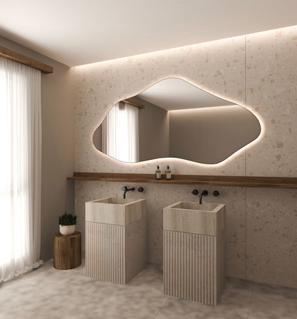 Bilbao Irregular Asymmetrical Bathroom and Bedroom Home Wall Mirror