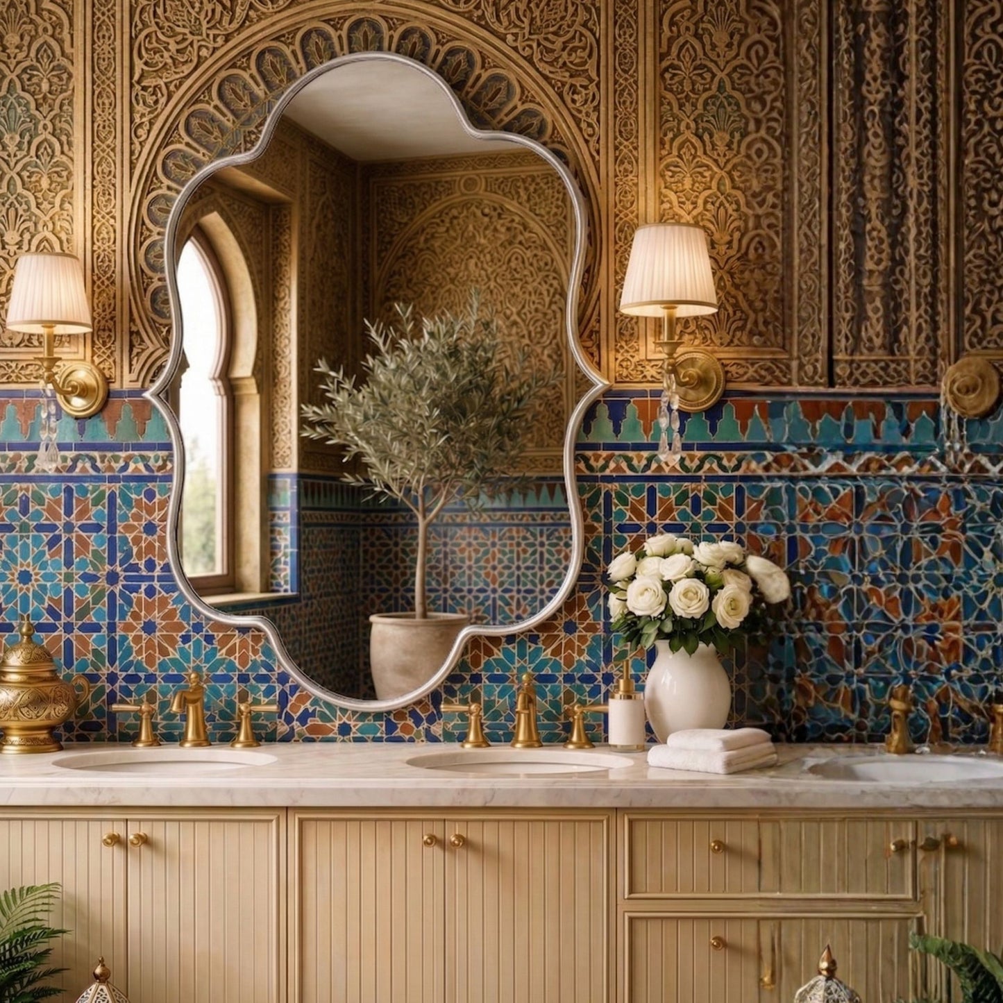 Casablanca Asymmetrical Wall Mirror