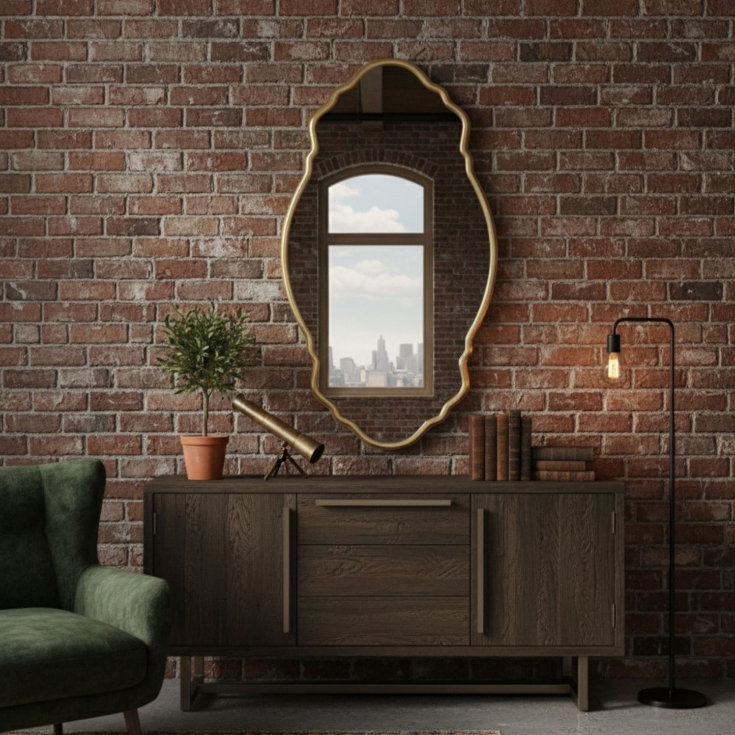 Foca Irregular Wall Mirror