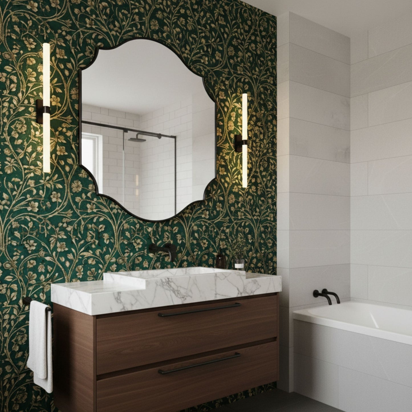 Lefke Asymmetrical Home Mirror