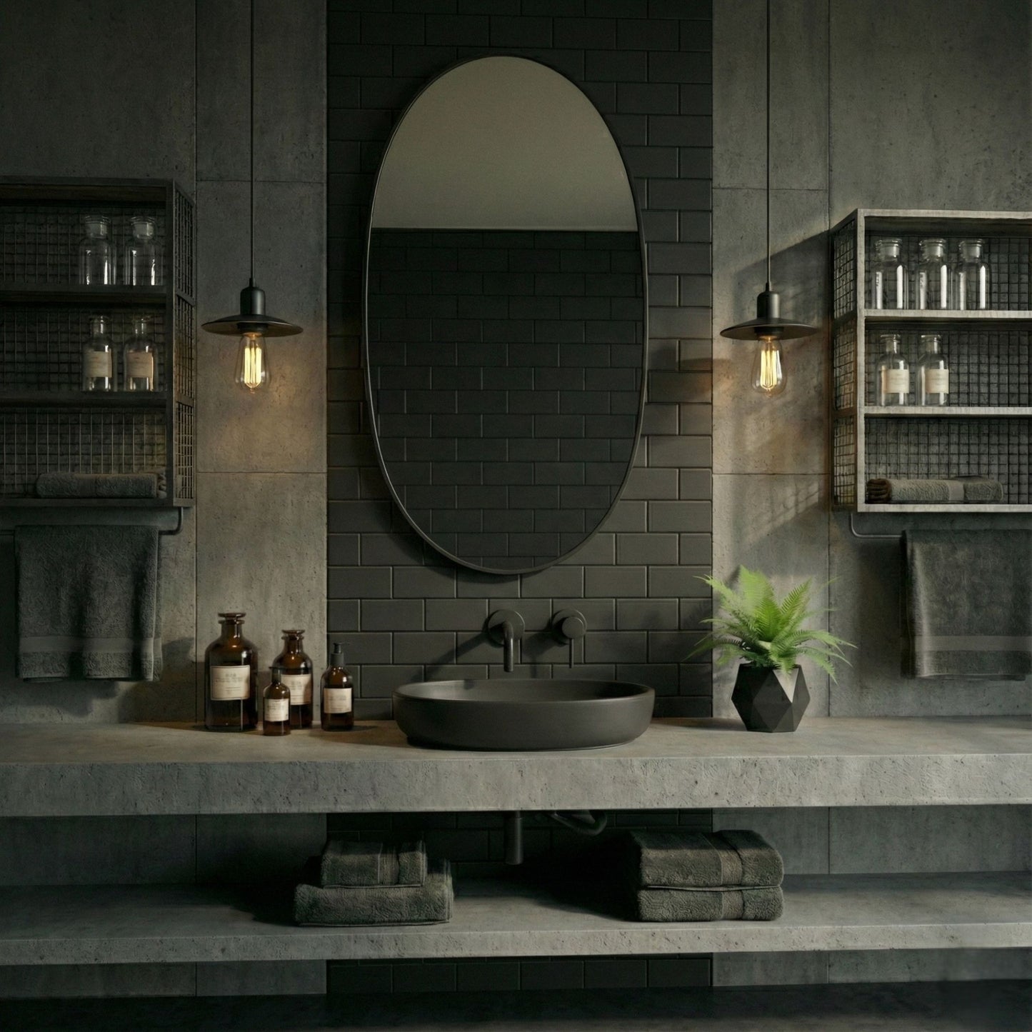 Decorative Ellipse Wall Mirror