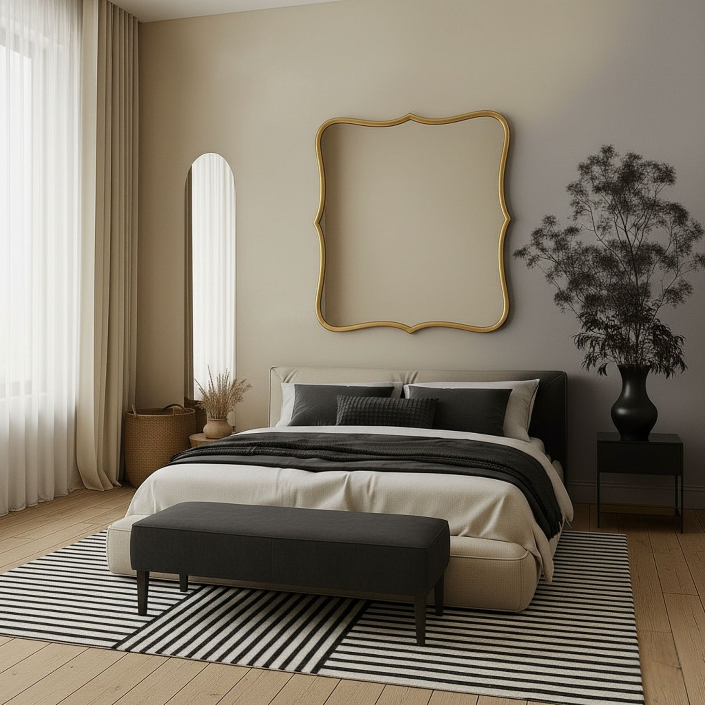 Ayvacık Asymmetrical Wall Mirror