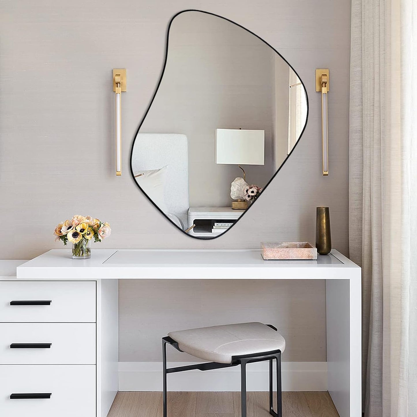 Irregular Mirror, Asymmetrical Wall Mirror