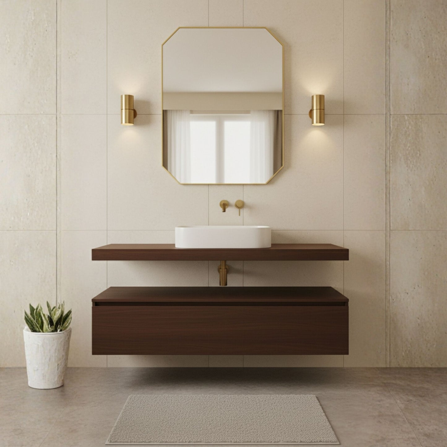 Octagonal Wall Mirror