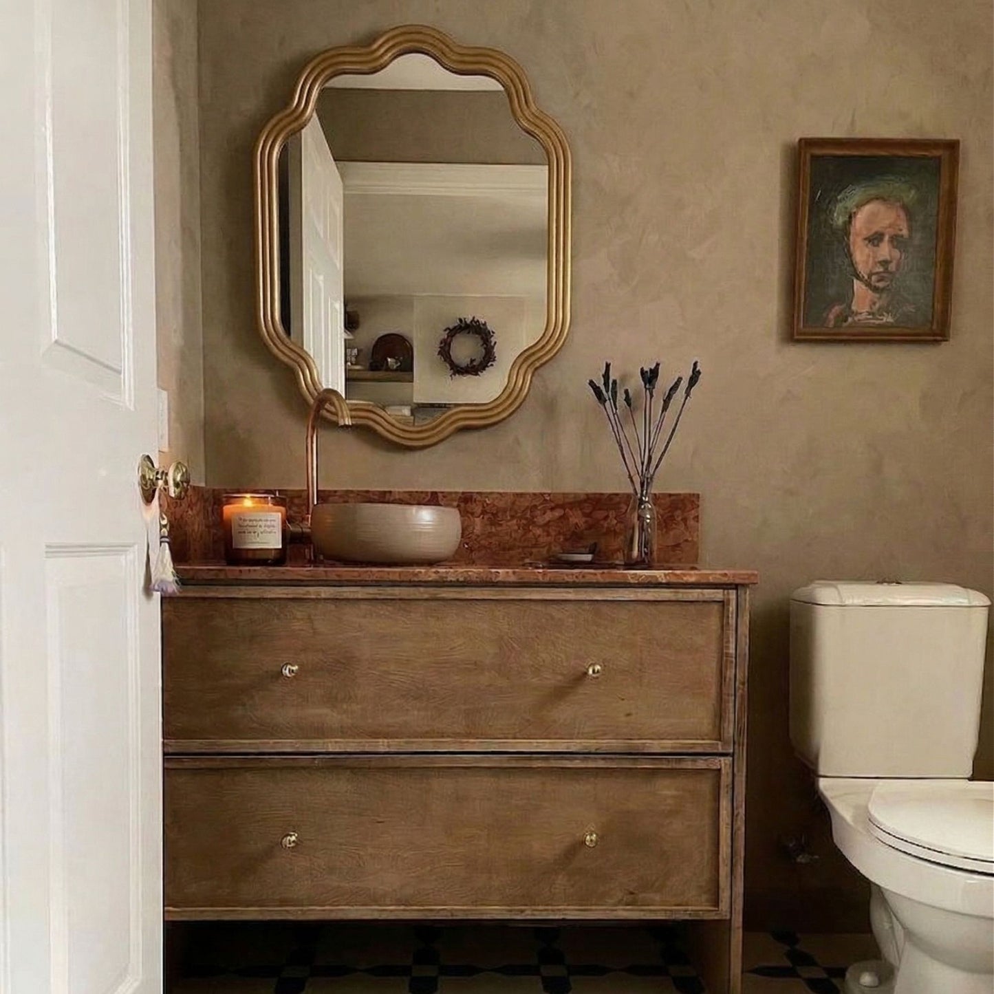 Three Ways Irregular Decorative Mirror