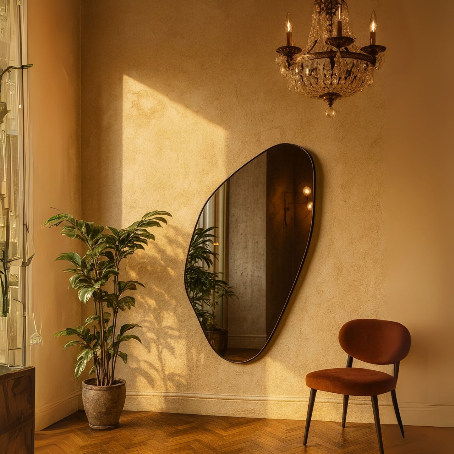 Capri Irregular Elegant Mirror