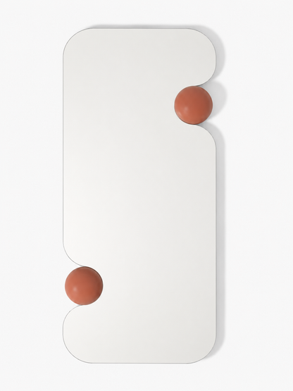 Sculptural Mid-Century Modern Wall Mirror