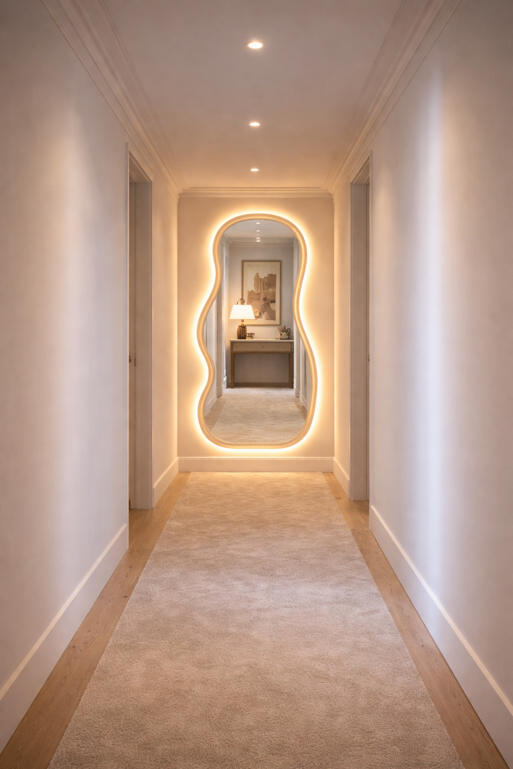 Sera Irregular Wavy Mirror - Handmade Asymmetrical Wall Mirror