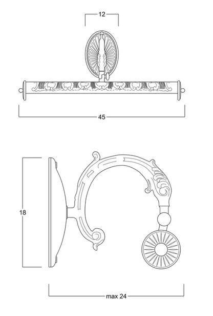 Embroidered Sconce