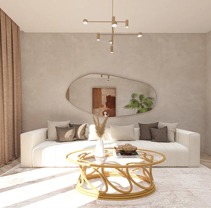 Biga Asymmetrical Irregular Bathroom and Bedroom Wall Mirror