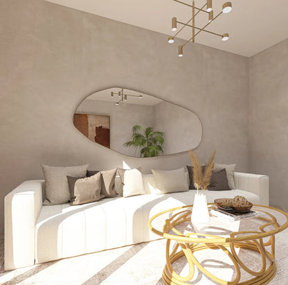 Biga Asymmetrical Irregular Bathroom and Bedroom Wall Mirror