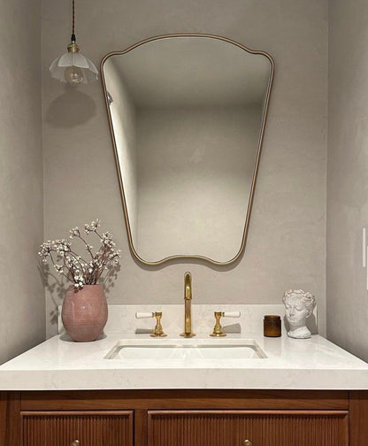 Italian Style Irregular Mirror Italian Style Unique Irregular Mirror Asymmetrical Bathroom Mirror