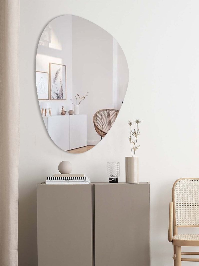 Zile Irregular Unique Modern Mirror