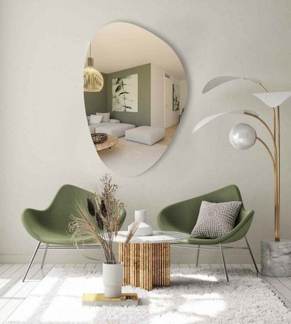 Zile Irregular Unique Modern Mirror