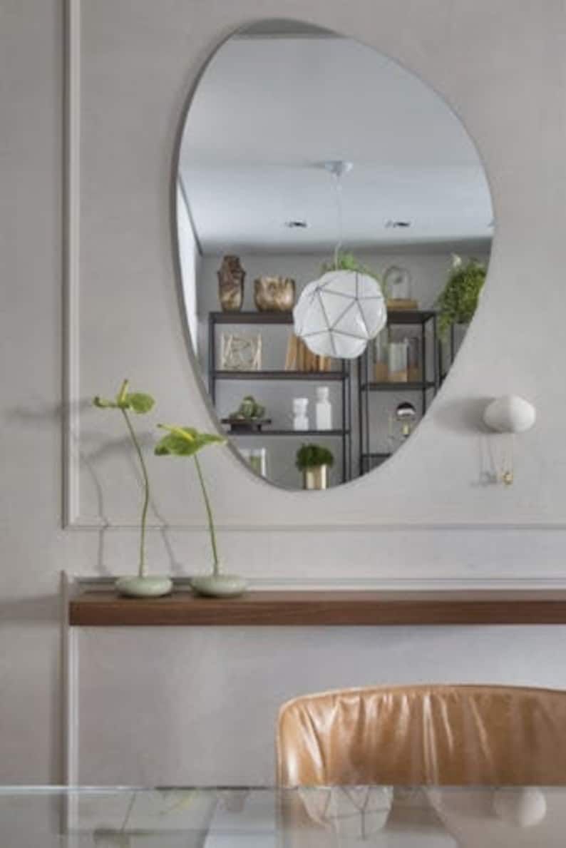 Zile Irregular Unique Modern Mirror