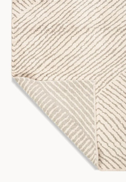 Beige Zebra Patterned Rug