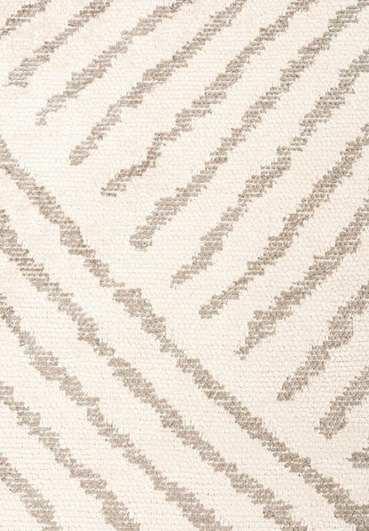 Beige Zebra Patterned Rug