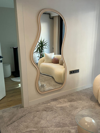 Sera Irregular Wavy Mirror