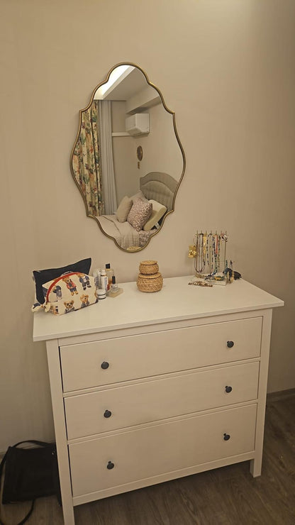 Lycia Asymmetrical Irregular Bedroom and Bathroom Unique Wall Mirror