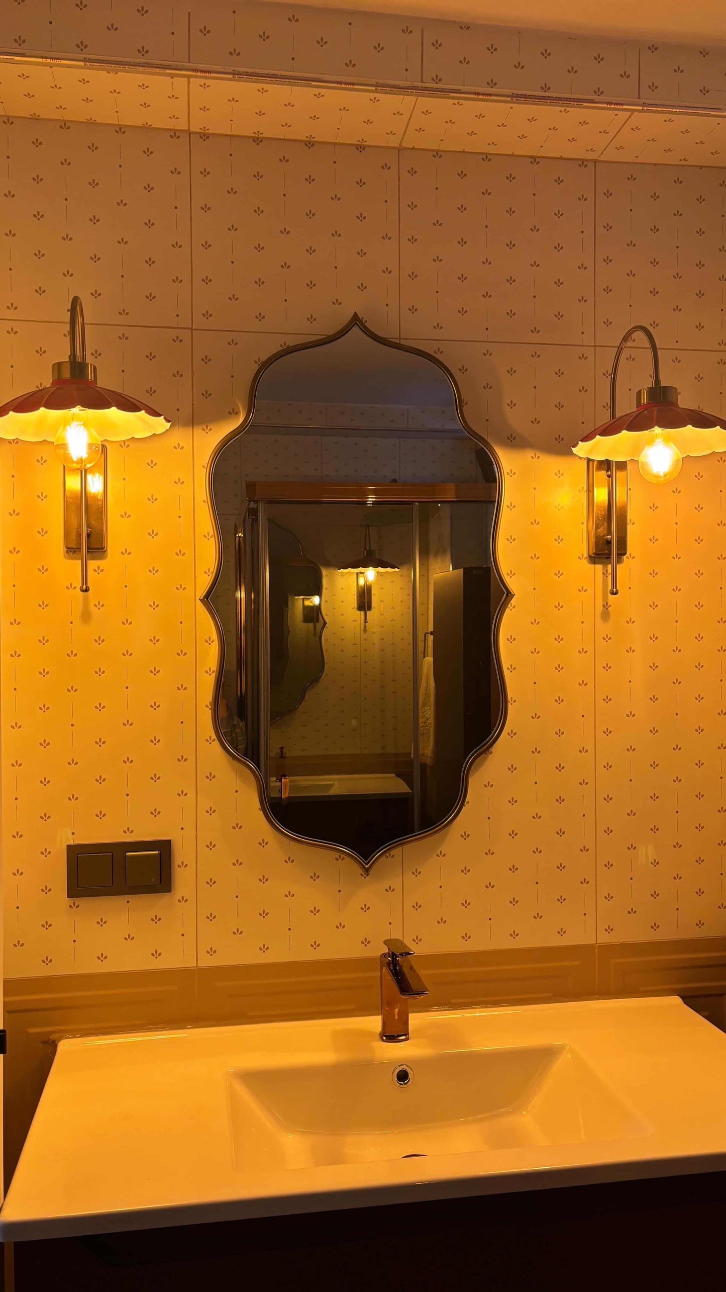 Riva Irregular Mirror  Elegant Asymmetrical Mirror