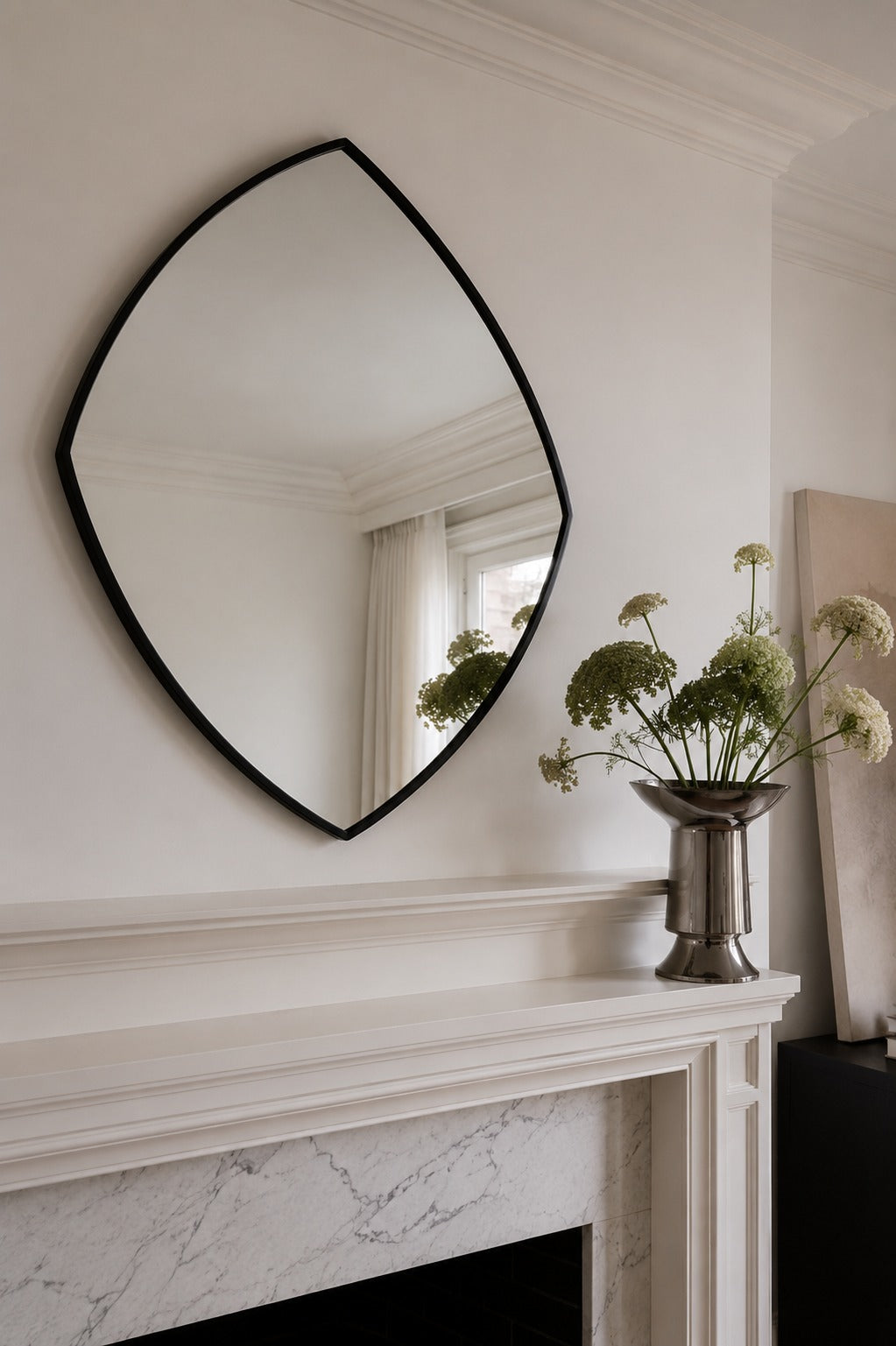 Organic Modern Mid Century Modern Wall Mirror