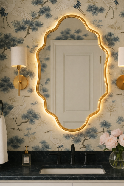 Dubai Irregular Wall Mirror - Luxury Asymmetrical Design | Alpken