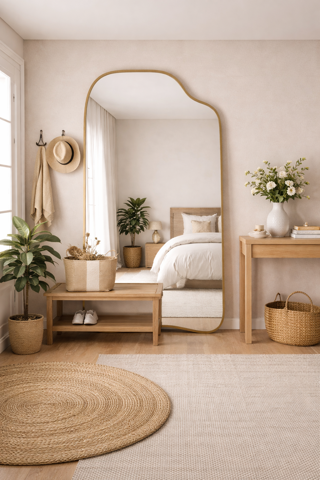 Asymmetrical Full Length Mirror Tall Body Mirror