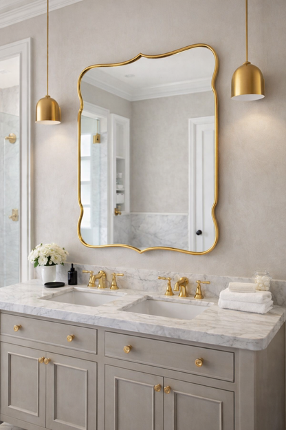 Lapseki Asymmetrical Mirror Organic Aesthetic Mirror