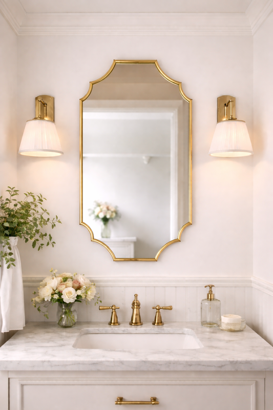 Royal Asymmetrical Wall Mirror - Luxury Irregular Design | Alpken