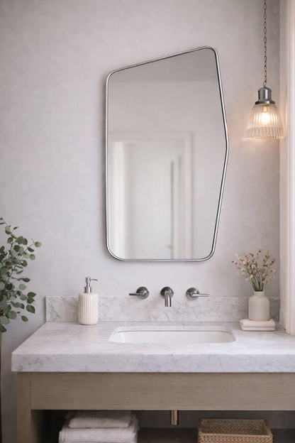 Crested Mirror - Unique Asymmetrical Wall Mirror | Alpken