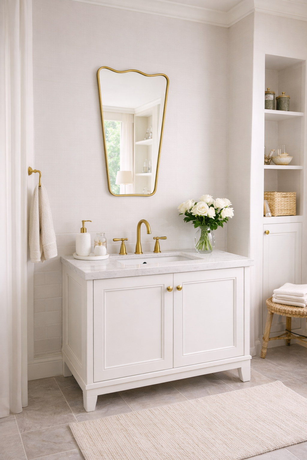 Wavy Irregular Mirror Asymmetrical Mirror Home Decor