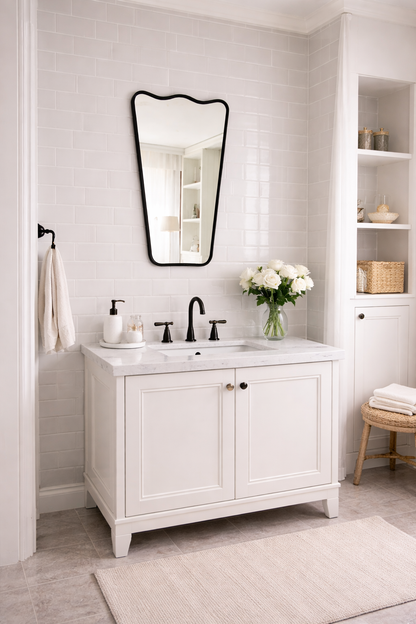 Wavy Irregular Mirror Asymmetrical Mirror Home Decor