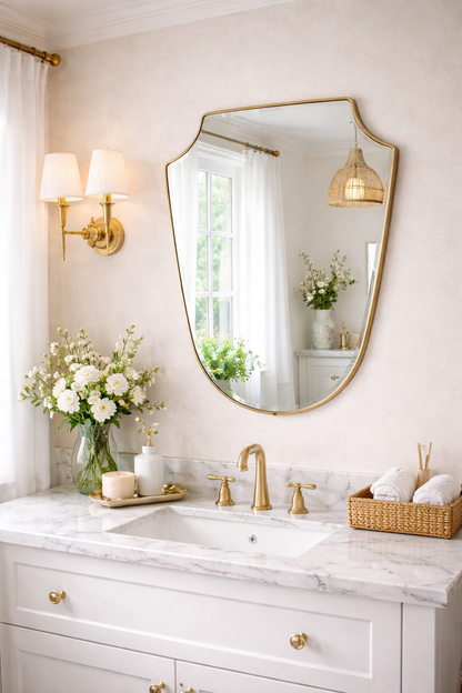 Polo Irregular Mirror Italian style Led Vanity Mirror