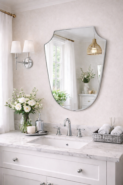 Polo Irregular Mirror Italian style Led Vanity Mirror