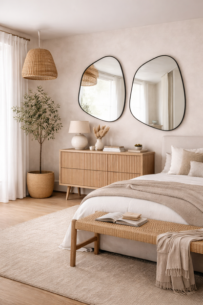 Aura Irregular Mirror Unique Aesthetic Asymmetrical Mirror