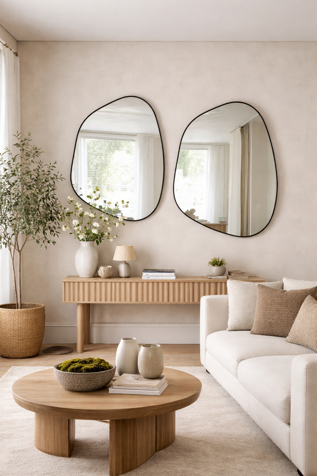 Aura Irregular Mirror Unique Aesthetic Asymmetrical Mirror