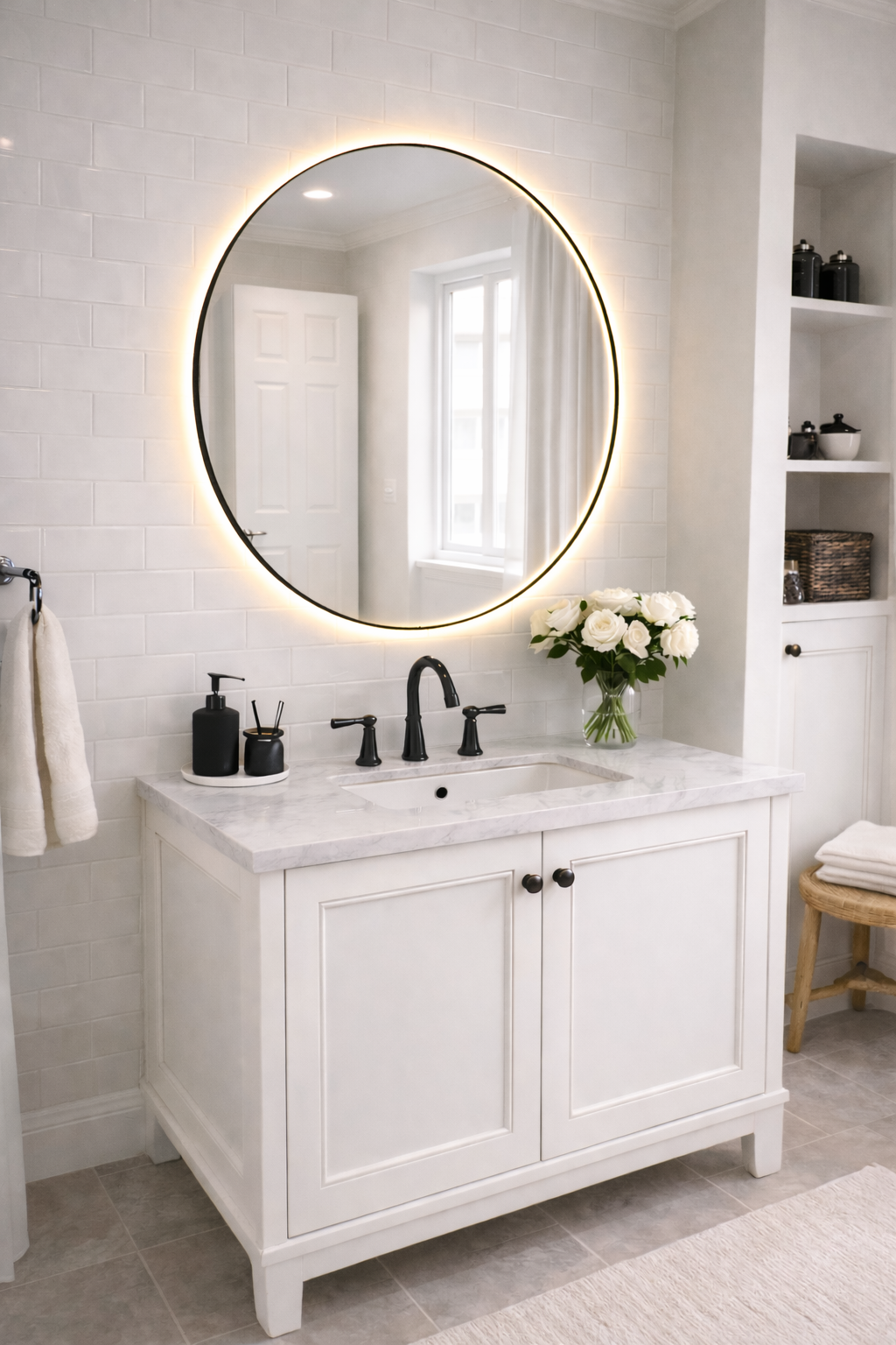 Circle Round Mirror Led Vanity Mirror