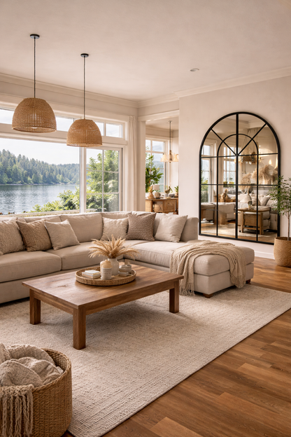 Arched Window Mirror Farm House Mirror