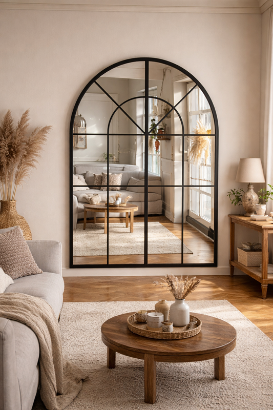Arched Window Mirror Farm House Mirror