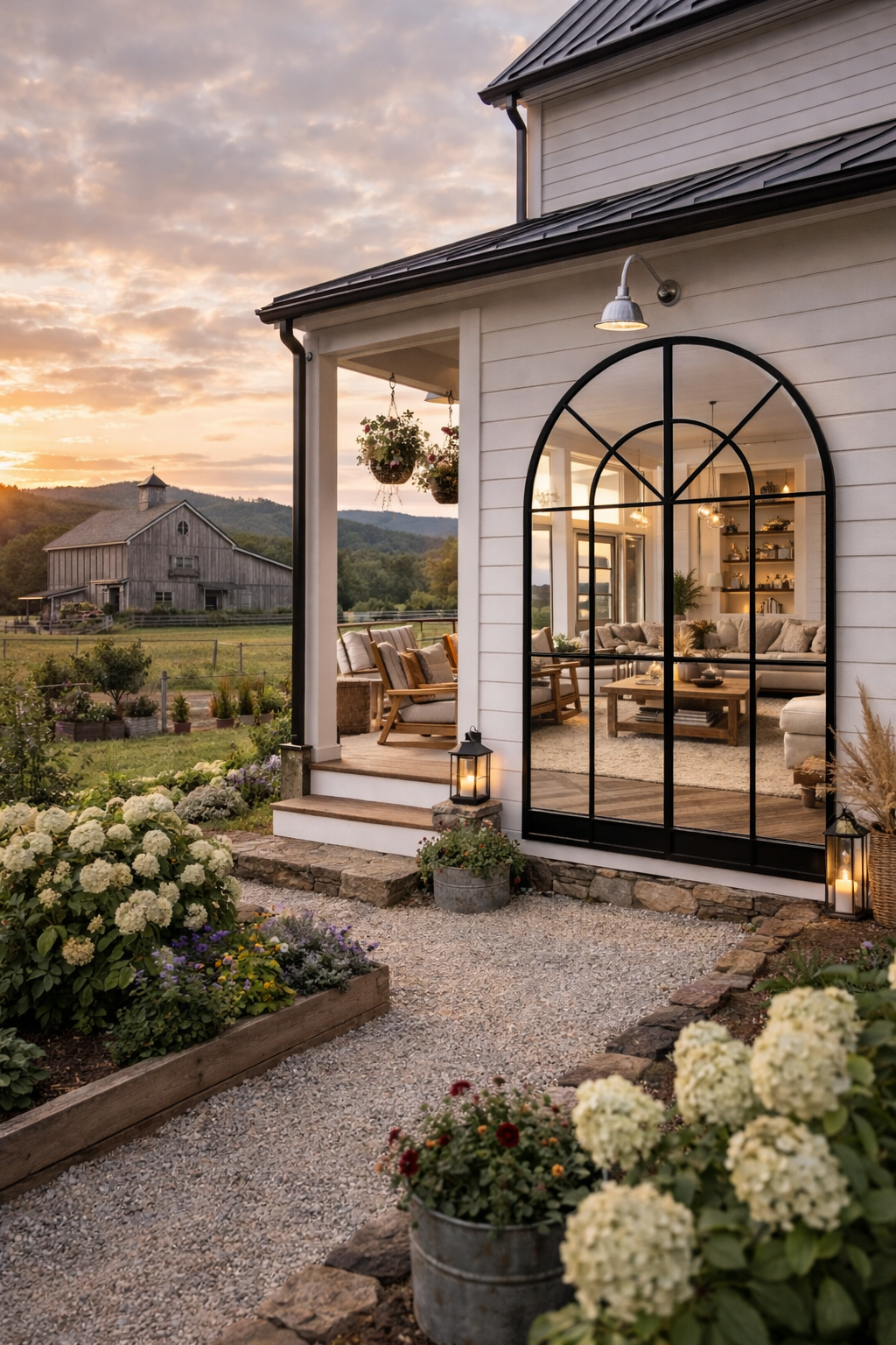 Arched Window Mirror Farm House Mirror