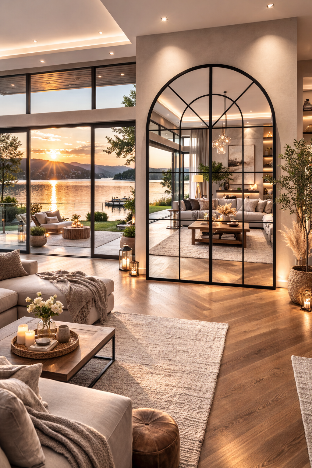 Arched Window Mirror Farm House Mirror