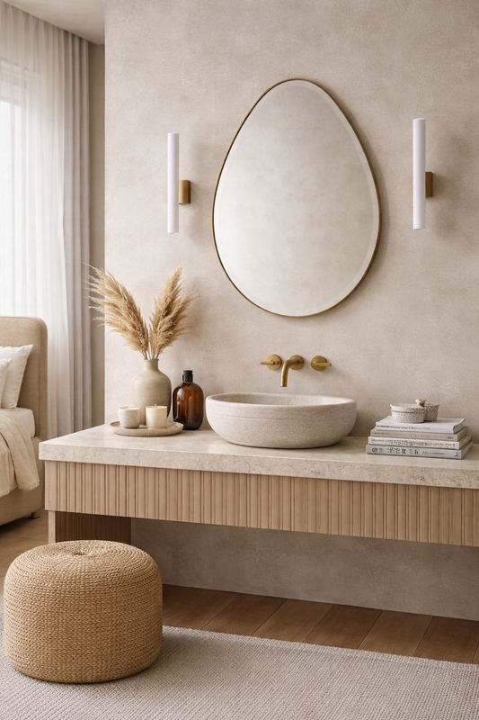 Jupiter Irregular Mirror Asymmetrical Design Led Mirror