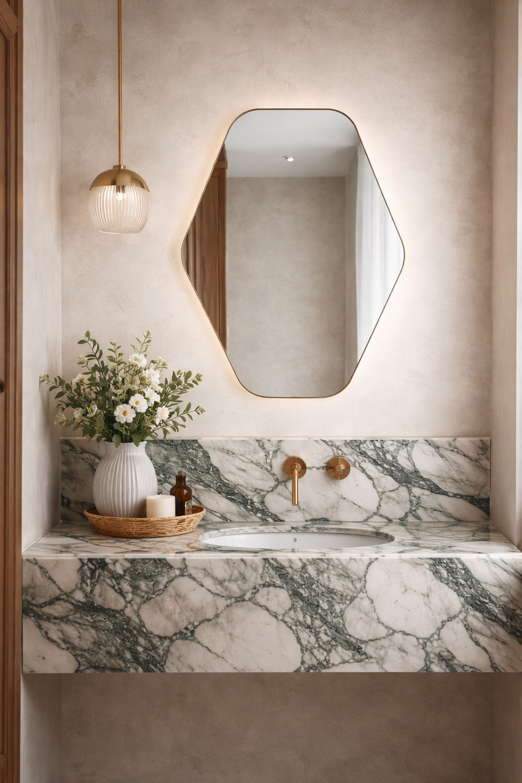 Efes Irregular Asymmetrical Wall Mirror