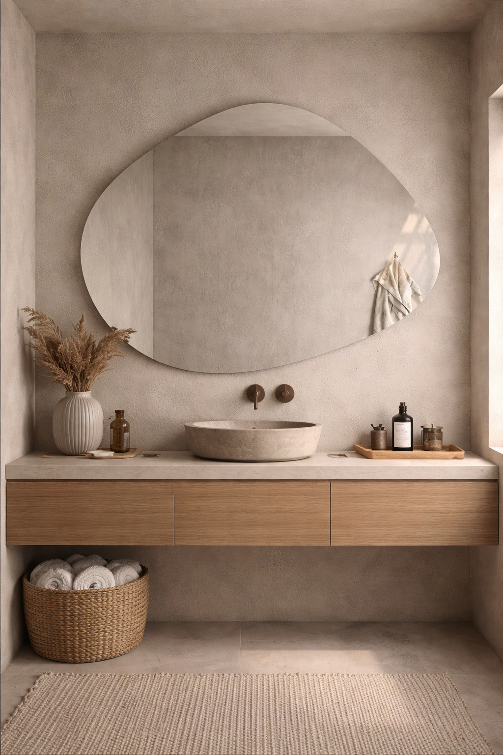 Cide Asymmyetrical Mirror Irregular LED Unique Mirror