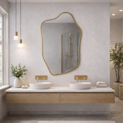 Asymmetrical Irregular Wall Mirror - Modern Decorative Mirror