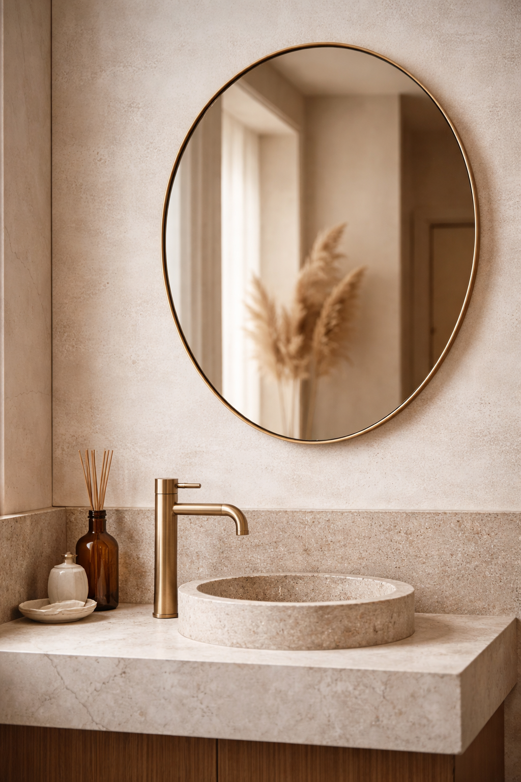 Beykoz Asymmetrical Mirror Irregular Wall LED Mirror