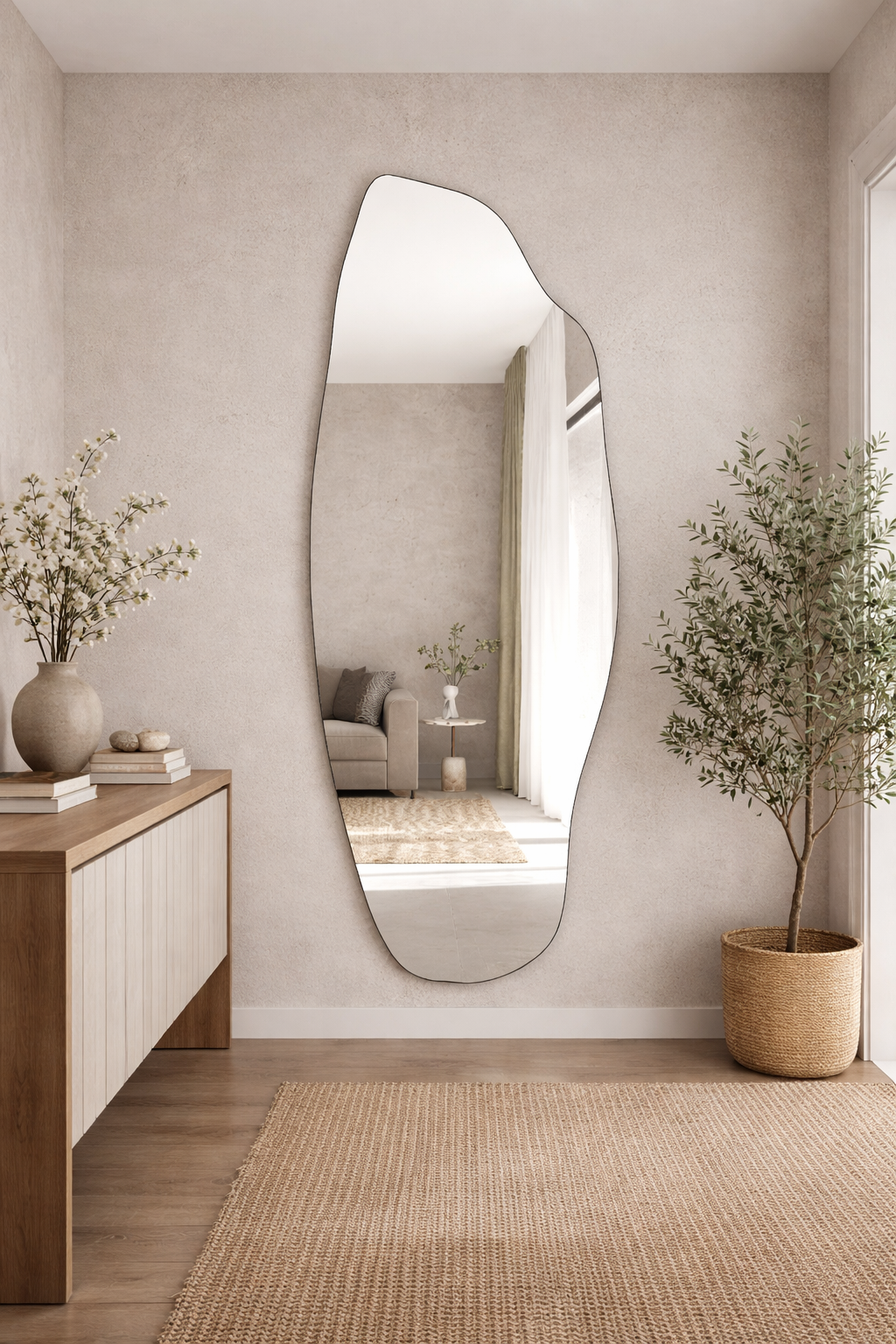 Dragos Asymmetrical Mirror - Unique Irregular Wall Mirror