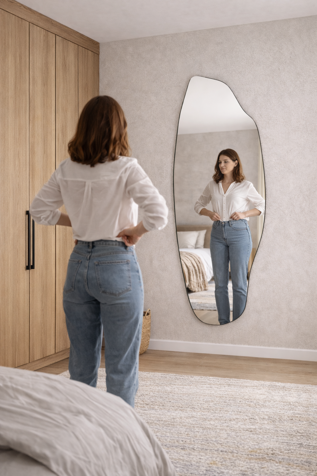 Dragos Asymmetrical Mirror - Unique Irregular Wall Mirror